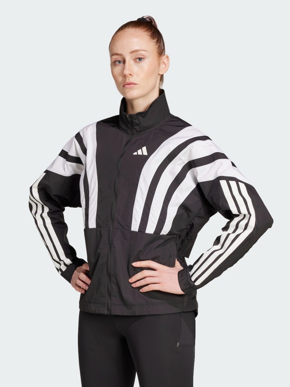 adidas Black & White Women’s Track Bomber Jacket